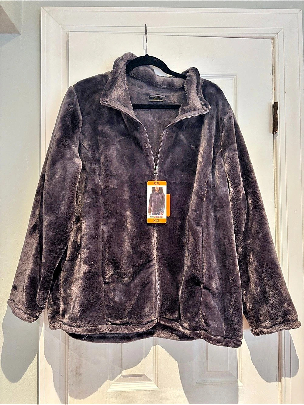 32 Degrees Heat Plush Full Zip Jacket Teddy Jacket XXL